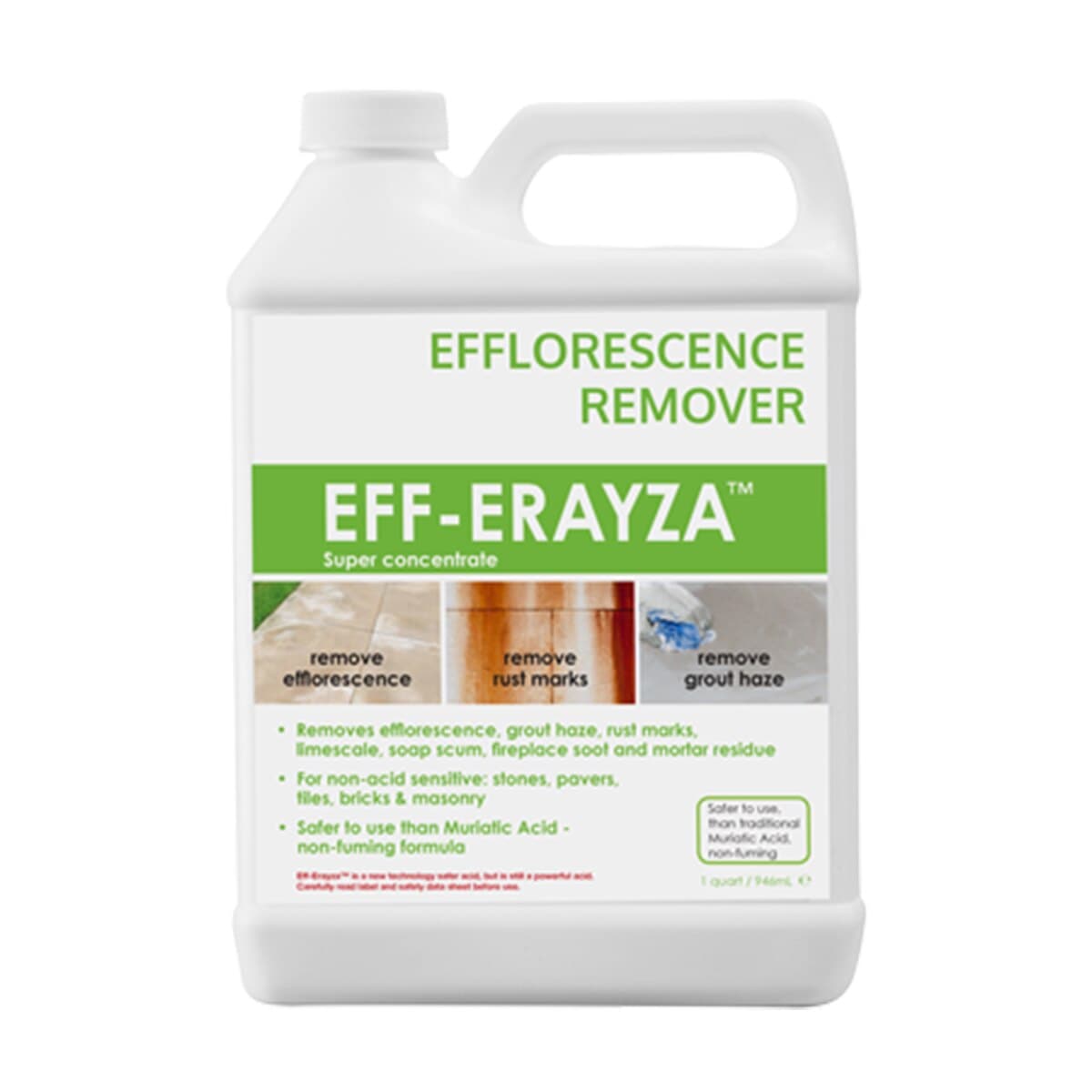 Dry Treat StainProof Acidic Cleaner Erayza Removing Efflorescence