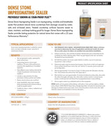 Dense Stone Impregnating Sealer- Dry Treat- Stainproof Plus Dry Treat