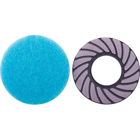 Dual Purpose Resin Pads EPPSLC070050A + Bluepad07 Diamond Tool Store 7" - 50 Grit