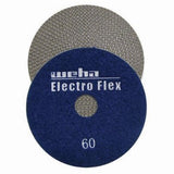 Electro Flex Marble Electroplated Diamond Polishing Pads 11460 Weha 4" 60 Grit
