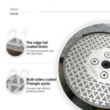 Electroplated Duo Blade with Flange Diamond Tool Store