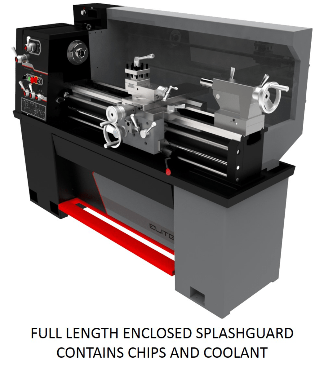 Elite 12" x 36" EVS Lathe With Newall DP700 DRO and Collet Closer | E-1236VS - Jet