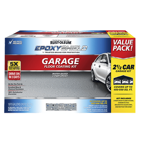 Epoxyshield Garage Floor Coating - 2.5 Gallon Kit Rust-Oleum