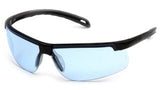 Ever-Lite Infinity Blue Anti-Fog Lens Safety Glasses with Black Frame Pyramex