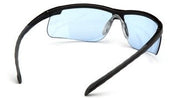 Ever-Lite Infinity Blue Anti-Fog Lens Safety Glasses with Black Frame - Pyramex