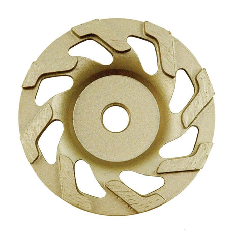 Fan Turbo Grinding Cup, Wing Tipped - Standard NCFS30P05H Diamond Tool Store 5" 5/8"-11