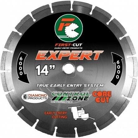 First-Cut EXPERT Early Entry Blades 56798 Diamond Products 6" x .095 6000 - Black - Soft