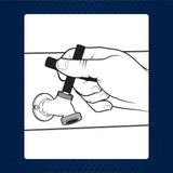 Four Way Sillcock Key - Case of 6 Superior Tool