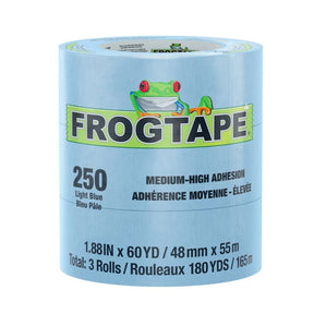 Frogtape® 250 Light Blue Performance Grade Moderate Temperature, Medium-High Adhesion Masking Tape Frog Tape