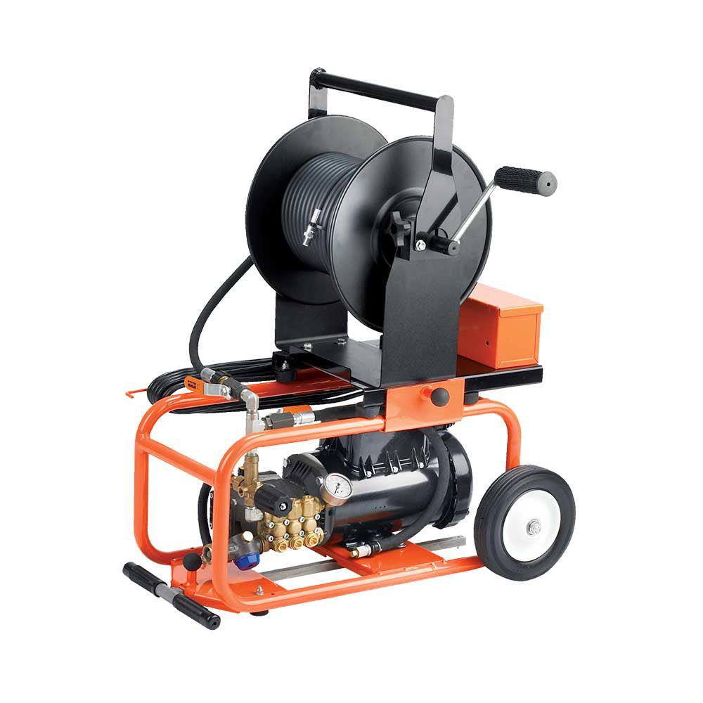General Pipe Cleaners Electric Jetter | 150-Ft. X 1/4-In. Hose Capacity | 1,500 PSI | 1.7 GPM - General Pipe Cleaners