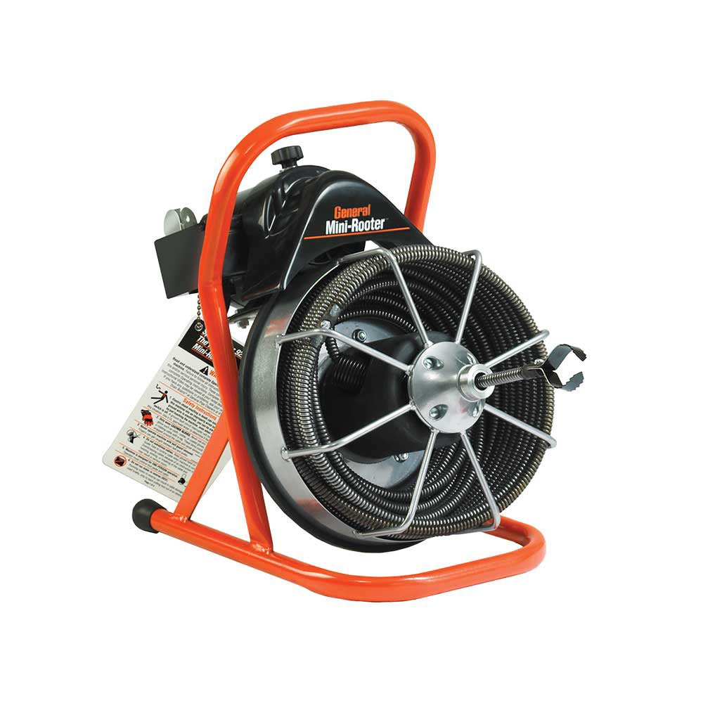 General Pipe Cleaners Mini rooter | 50-Ft. X 1/2-In. Cable | MRCS Cutter Set - General Pipe Cleaners
