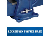 General Purpose 6” Jaw Bench Vise with Swivel Base Wilton