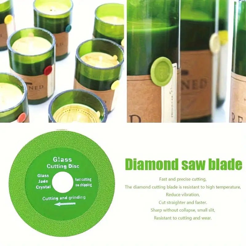 Glass Cutting Green Saw Blade - 4 inches - Diamond Tool Store