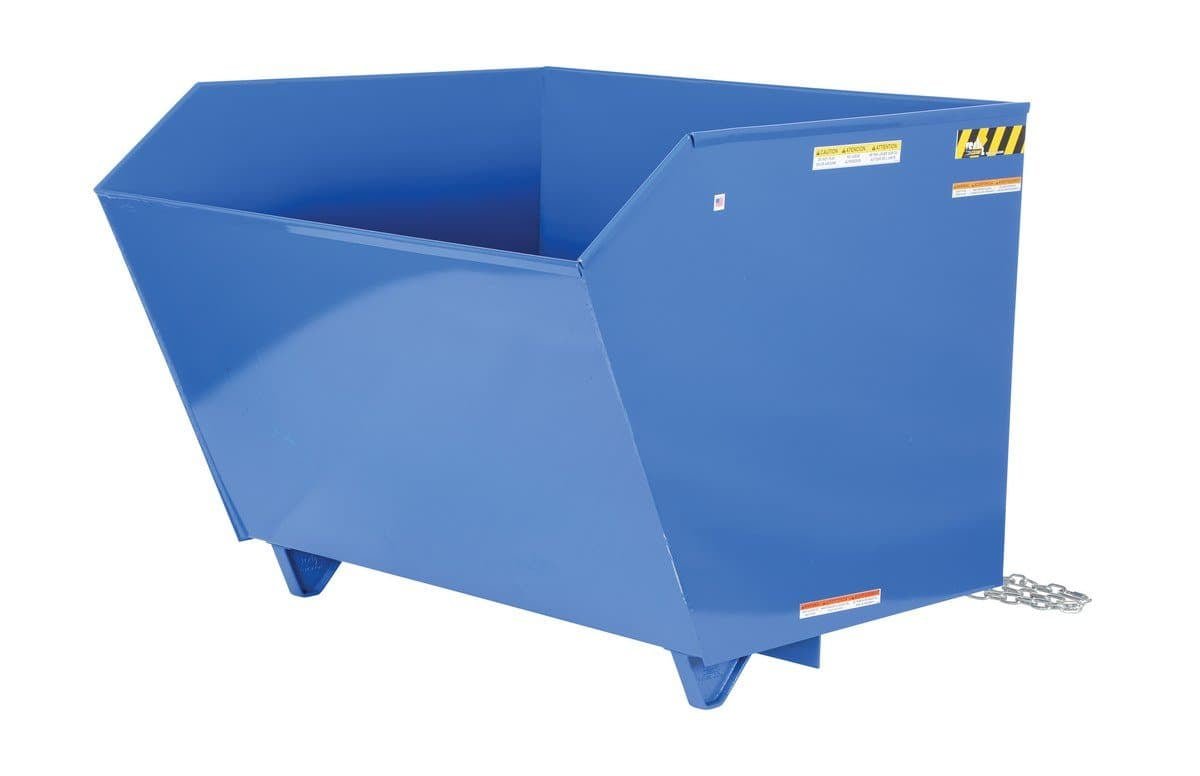 H Style - Low Profile 90 Degrees Self Hopping Dumpster - Vestil