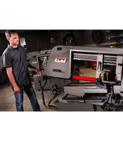 HBS-1220MSAH, 12" x 20" Semi-Automatic Mitering Variable Speed Bandsaw with Hydraulic Vise - Jet