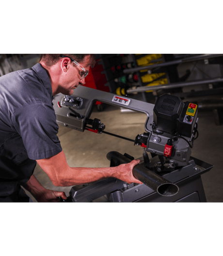 HBS-56MVS, Variable Speed, Mitering 5" x 6" Horizontal Bandsaw, .5HP 115V Jet