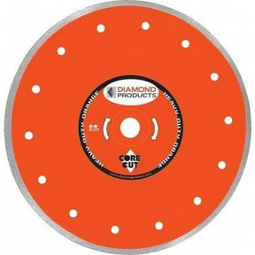 Heavy Duty Orange Continuous Rim Dry Tile Diamond Blades 12508 Diamond Products 4"