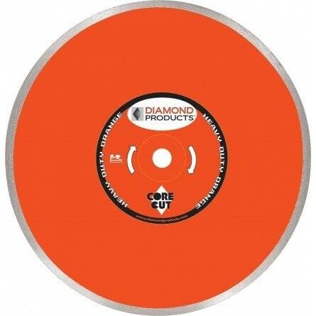 Heavy Duty Orange Continuous Rim Wet Tile Diamond Blades 58059 Diamond Products 4"