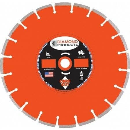 Heavy Duty Orange Cured Concrete Diamond Blades - TH - Diamond Products