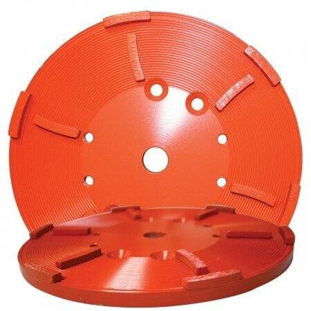 Heavy Duty Orange Floor Grinding Heads - 10" 11393 Diamond Products Hard, Non-Abrasive 12