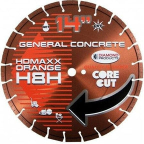 Heavy Duty Orange MAXX High Speed Diamond Blades - H7H 11421 Diamond Products 10" x .110 x 1"