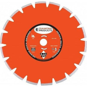 Heavy Duty Orange Segmented Dry Walk Behind Blades 11196 Diamond Products 12" x 125 x 1"
