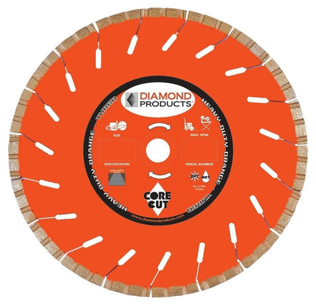 Heavy Duty Orange Turbo 12281 Diamond Products 4" x .080 x 7/8" Single