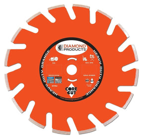 Heavy Duty Orange Ultimate High Speed Diamond Blade for Reinforced Concrete and Hard Materials 73928 Diamond Products 12" x .125 x UNV
