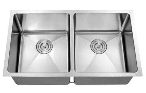 Hive Double Equal Kitchen Bowl Sink - Hive