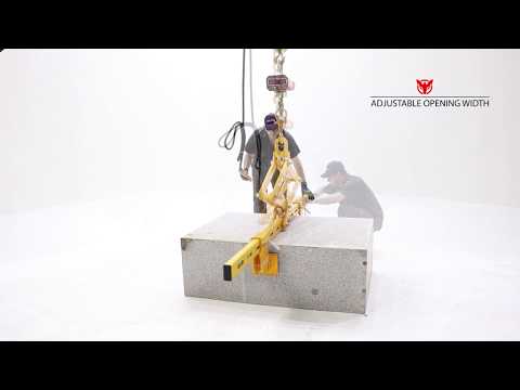 Lifting clamp horizontal for stone & concrete blocks from Aardwolf