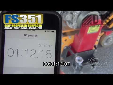 FS351 Propane Self-Propelled Scarifier / Shaver with DCS Video