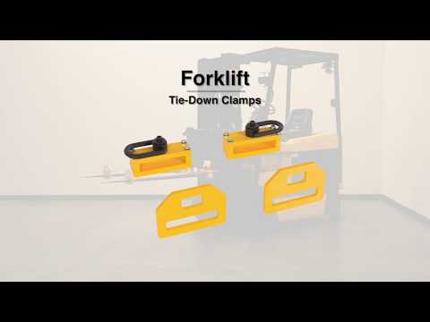 Forklift Tie-Down Clamps Vestil