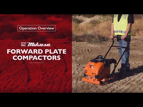 Operation Multiquip Plate Compactor