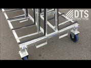 Weha Large Double Sided A frame Transport Cart 96" x 43" x 68" | Video Benefits