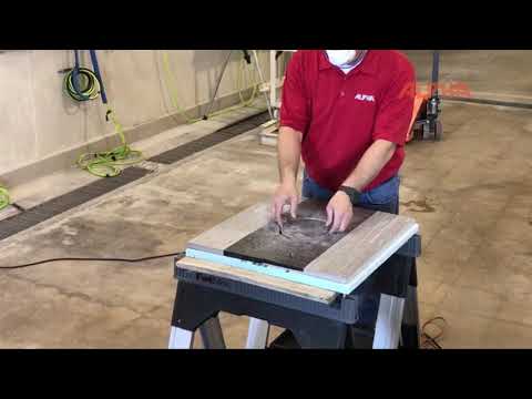 Dry Porcelain Paver Tile Cutting System Video 2