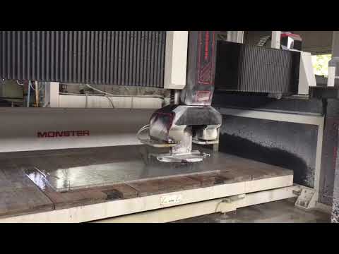 Cut Granite Slabs Quickly and Efficiently with the D2 Monster Bridge Saw
