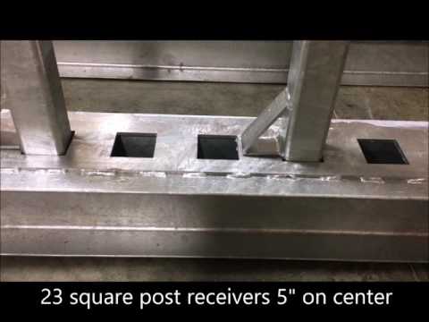 Weha Buffalo Slab Rack 10' Length 16 Posts 11,500 LBS Per Set of Poles Weha