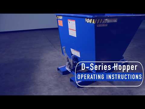 Self-Dumping Steel Hoppers with Bumper Release - D Style | Video