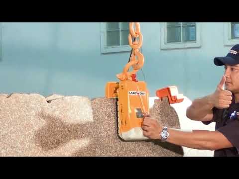 Aardwolf Slab Lifter 30 Type A Wide Jaw with Rollers for Stone Aardwolf