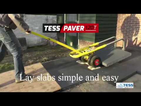 TESSPaver tool to lay slabs simple and easy; 80x80cm tiles
