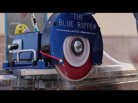 Blue Ripper Rail Saw | 5 HP on Granite