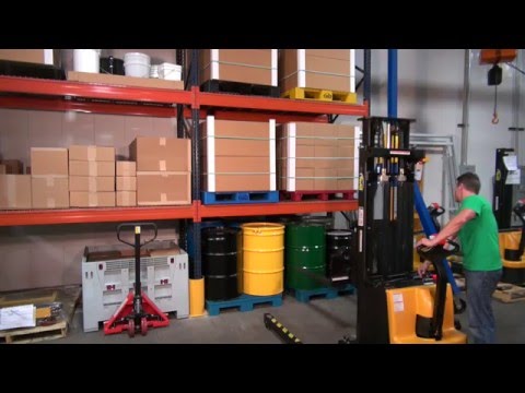 Powered Stacker with Power Drive, Power Lift, & Power Fork Reach | Video