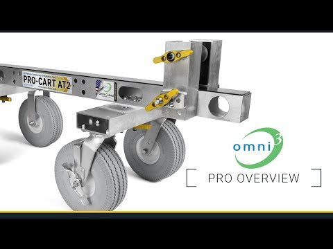 Omni Cubed: Upright Support Rails Pro-Cart Multi-Top Accessory (for AT1 and AT2) Omni Cubed