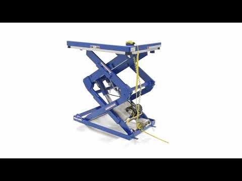 Double Leg Scissor Lift Table | Spinning View Video