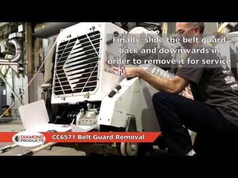 CC6571D Diesel Liquid Cooled Walk Behind Saw | Belt Service
