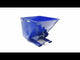 Self-Dumping Steel Hoppers with Bumper Release - D Style Vestil