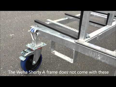 Weha Shorty A Frame Transport Cart 78" X 32" X 33" Weha