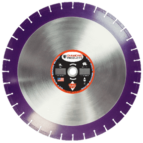 Imperial Purple Cured Concrete Diamond Blades 36800 Diamond Products 14" x .125