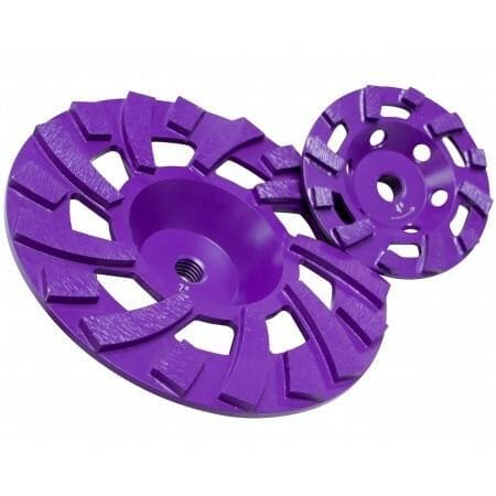 Imperial Purple Grinding Cup Wheel 16074 Diamond Products 4" x 5/8-11