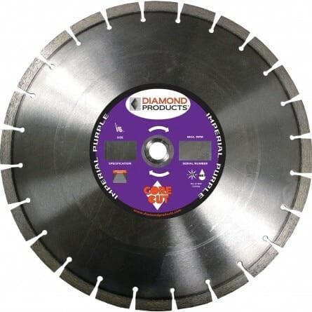 Imperial Purple Segmented Dry Walk Behind Blades 89306 Diamond Products 12"